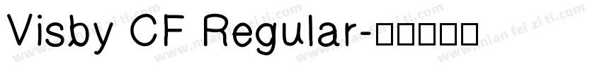 Visby CF Regular字体转换